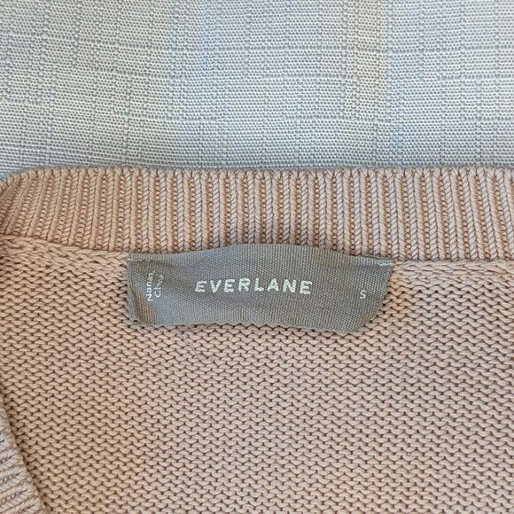 Everlane The Soft‎ Cotton Crew Knit Pink Sweater - Picture 5 of 7